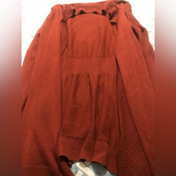 Rusty orange brown women’s cardigan - Picture 7 of 7